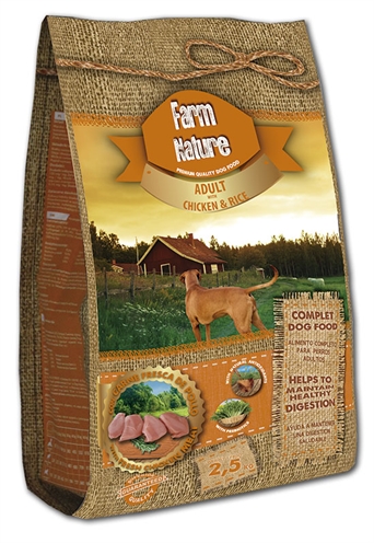 Farm nature chicken / rice (2,5 KG)