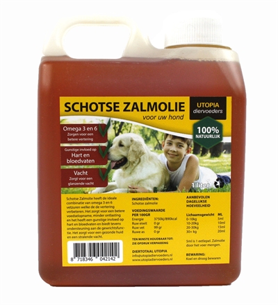 Schotse zalmolie naturel (1 LTR)