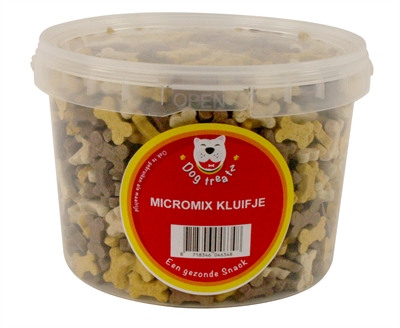 Dog treatz micromix kluifjes (1400 GR 3 LTR)