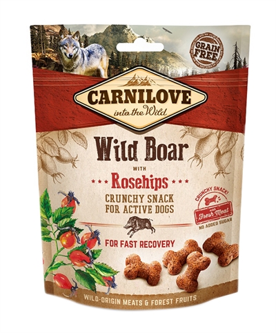 Carnilove crunchy snack everzwijn / rozenbottel (200 GR)