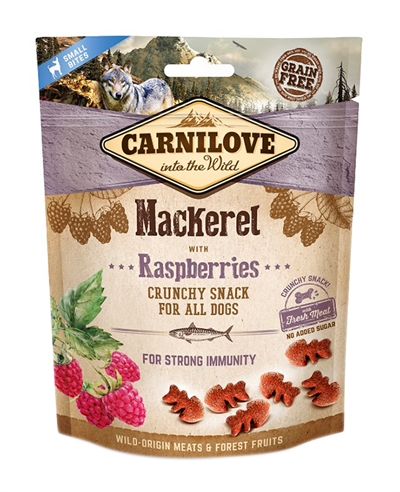 Carnilove crunchy snack makreel / framboos (200 GR)