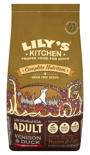 Lily’s kitchen dog adult duck / salmon / venison (7 KG)