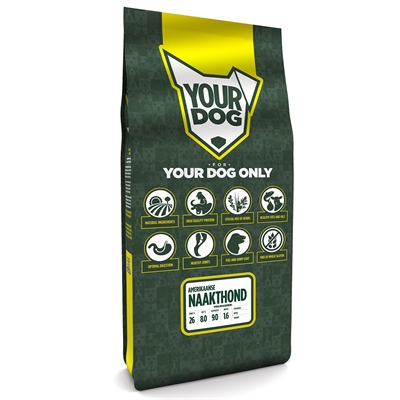 Yourdog amerikaanse naakthond volwassen (12 KG)