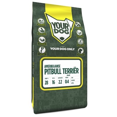 Yourdog amerikaanse pitbull terriËr pup (3 KG)