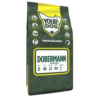 Yourdog dobermann volwassen (3 KG)