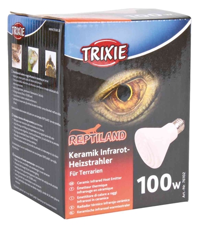 Trixie reptiland keramische infrarood warmtestraler (7,5X7,5X10 CM 100 WATT)