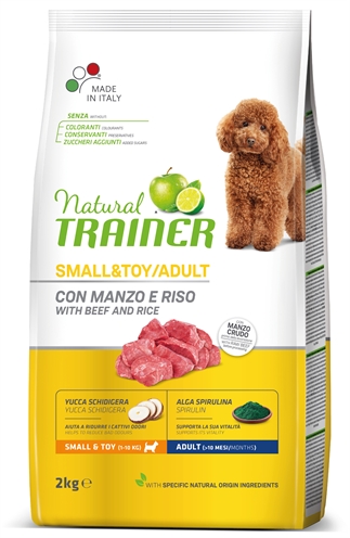 Natural trainer dog adult mini beef / rice (2 KG)