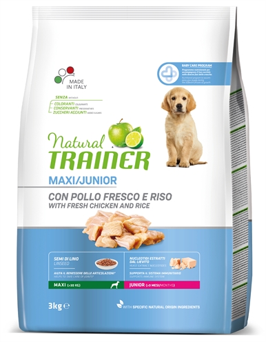 Natural trainer dog junior maxi chicken (3 KG)