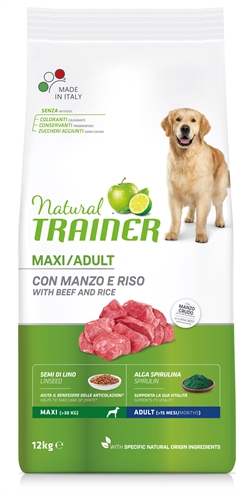 Natural trainer dog adult maxi beef / rice (12 KG)