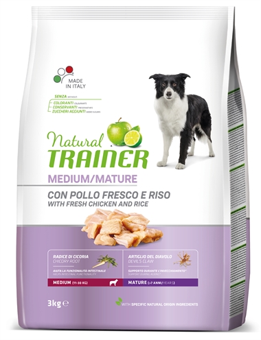 Natural trainer dog senior medium chicken (3 KG)