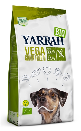 Yarrah dog biologische brokken vega ultra sensitive tarwevrij (10 KG)