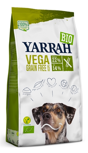 Yarrah dog biologische brokken vega ultra sensitive tarwevrij (2 KG)