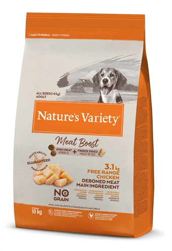 Natures variety meat boost free range chicken (10 KG)