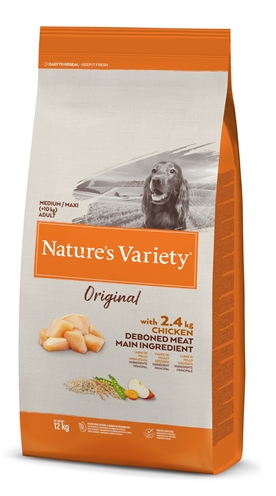 Natures variety original adult medium / maxi chicken (12 KG)