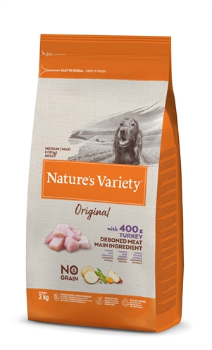 Natures variety original adult medium / maxi turkey no grain (2 KG)