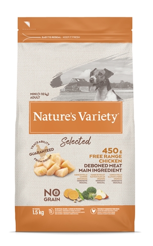 Natures variety selected adult mini free range chicken (1,5 KG)