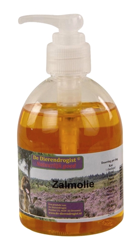 Dierendrogist zalmolie met dispenser (250ML)