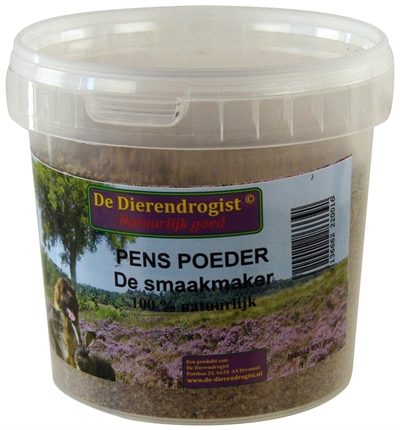 Dierendrogist gemalen penspoeder (400 GR)