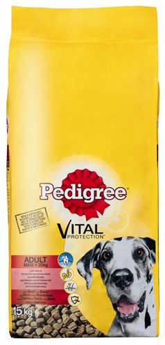 Pedigree droog adult maxi rund (15 KG)