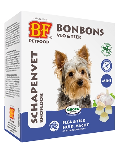 Biofood schapenvet mini bonbons knoflook (80 ST)