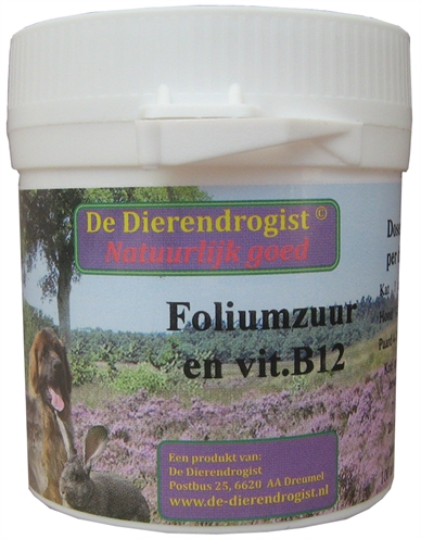 Dierendrogist foliumzuur vitamine b12