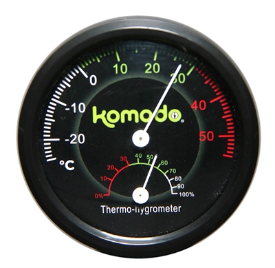 Komodo thermometer/hygrometer analoog (8 CM)