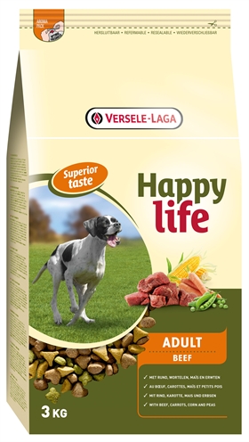 Happy life adult beef superior (3 KG)