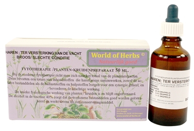 World of herbs fytotherapie haren vachtversterking (50 ML)