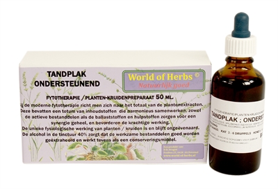 World of herbs fytotherapie tandplak ondersteunend (50 ML)