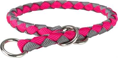 Trixie halsband hond cavo half-slip fuchsia / grafiet grijs (25-31X1,2 CM)