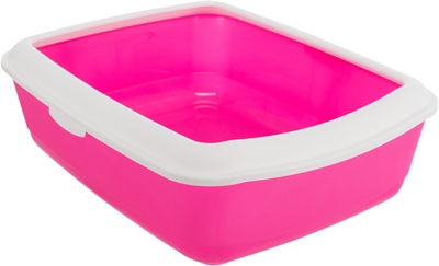 Trixie kattenbak classic roze / wit (47X37X15 CM)