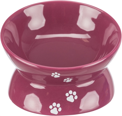 Trixie voerbak / waterbak verhoogd bordeaux / bes (13 CM 4 ST)