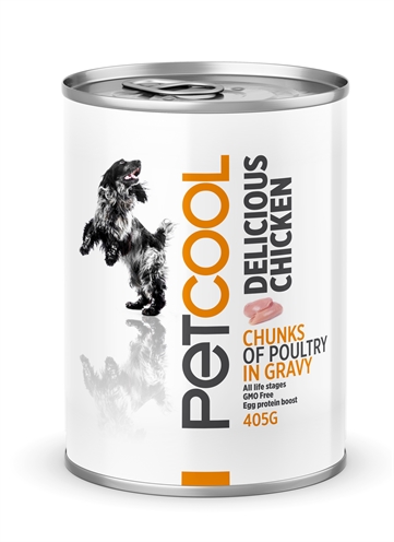 Petcool dog delicious chicken (24X405 GR)