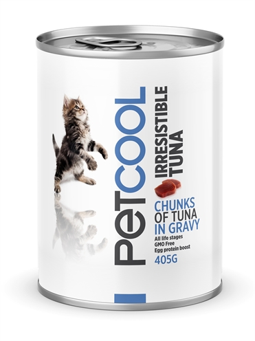 Petcool cat irresistible tuna (24X405 GR)