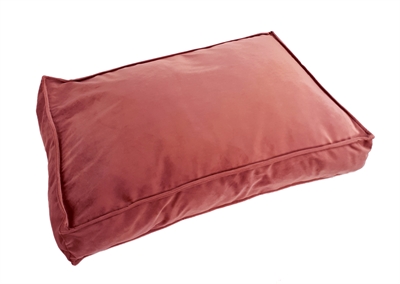 Woefwoef hondenkussen lounge velvet roze (80X55 CM)