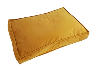 Woefwoef hondenkussen lounge velvet geel (80X55 CM)