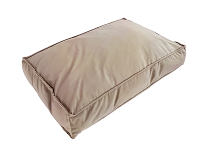 Woefwoef hondenkussen lounge velvet taupe (80X55 CM)