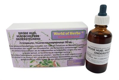 World of herbs fytotherapie droge huid (50 ML)